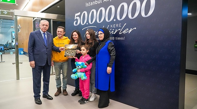 50 milyonuncu yolcu olarak uçtular...