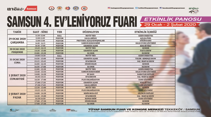 Evlilik Hazırlığına Dair Her Şey Samsun 4. Ev'leniyoruz Fuarı'nda