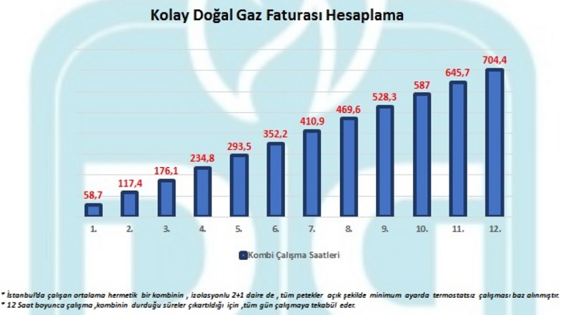 Doğal gaz faturası ne kadar gelecek?