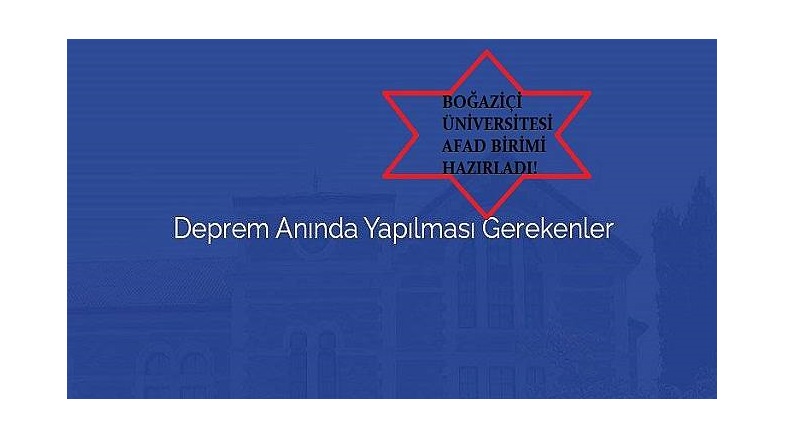 Deprem anında: 'ÇÖK - KAPAN - TUTUN'