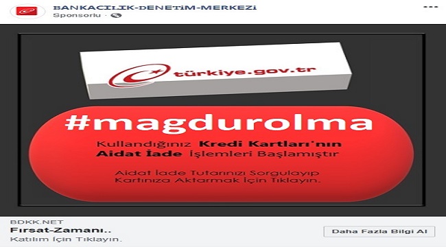 Mağdur olmayın!