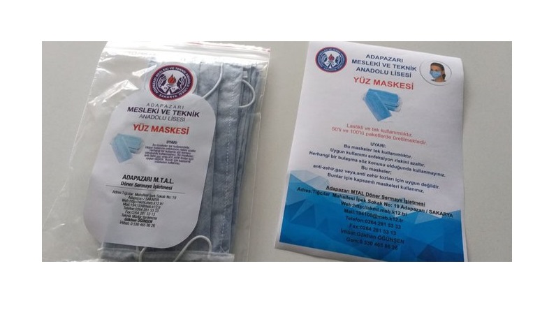 50 Meslek Lisesi Ayda 2 Milyon Maske Üretecek!