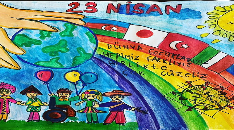 Çocuklara özel resim yarışmasında kazananlar ödüllendirildi