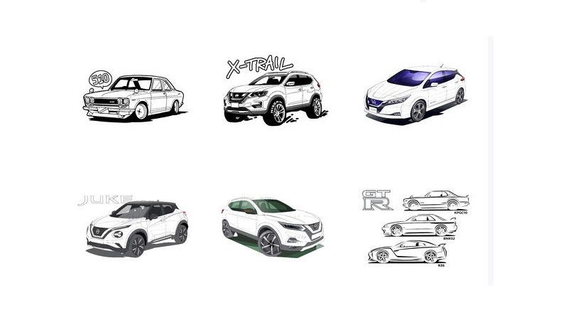 Nissan: Herkesi resim çizmeye davet ediyor - Boyama kitaplarını alabilirsiniz...