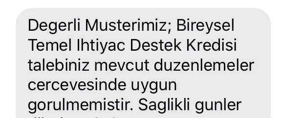3 ayrı banka: 3 aynı cevap...