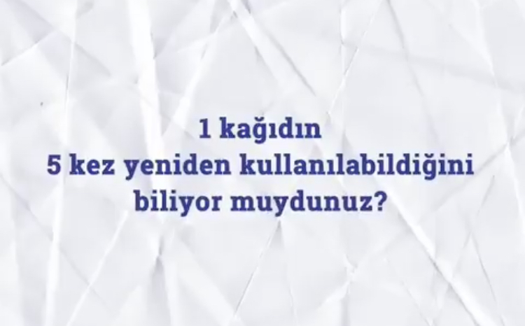 1 kağıtın sağladığı, su - enerji tasarrufu ve çöp kalitesi faydalarını biliyor musunuz?