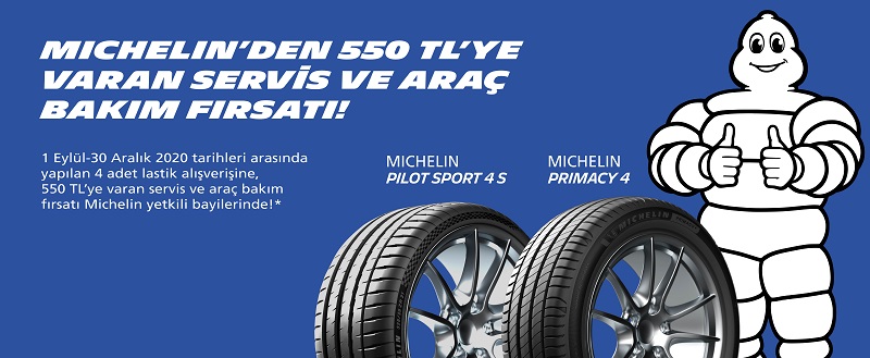 Michelin'den 550 TL’ye Varan Servis Kampanyası!