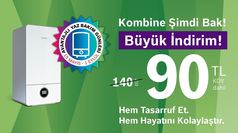Ek indirimli periyodik kombi bakım kampanyası başlattı!