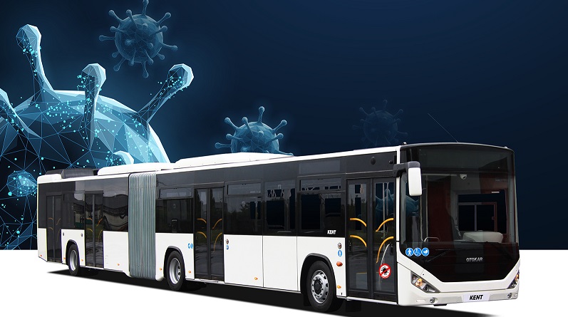 Bu otobüs virüs bulaşını azaltıyor: İzmirde yollarda - OTOKAR üretti