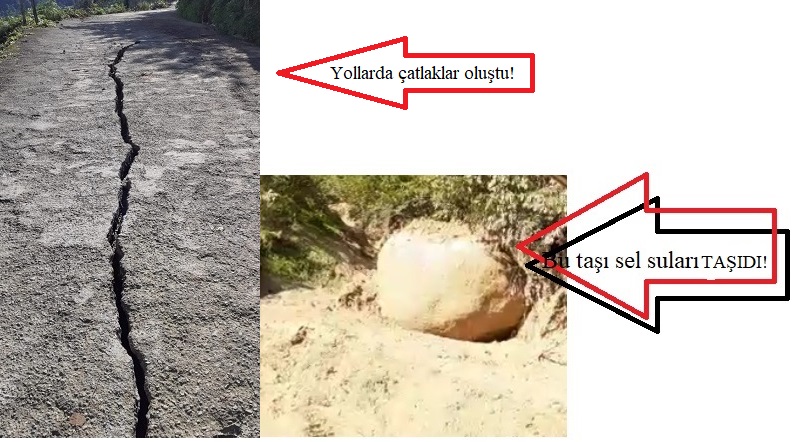 Bu taşı sel suları getirdi!