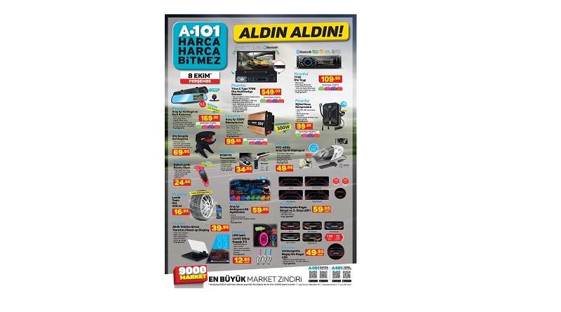 Birbirinden farklı ve kullanışlı uygun fiyatlı teknolojik ürünler bu hafta A101 marketlerinde