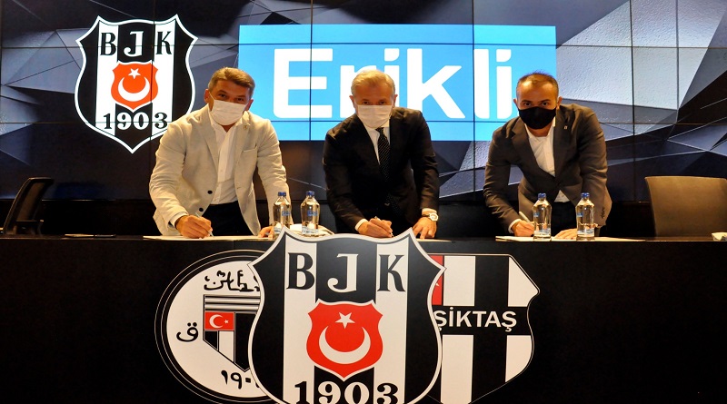 Erikli Beşiktaş JK ile sponsorluk anlaşmasını yeniledi
