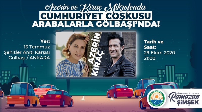 Azerin ve Kıraç 29 Ekim Coşkusu için Gölbaşı'nda!