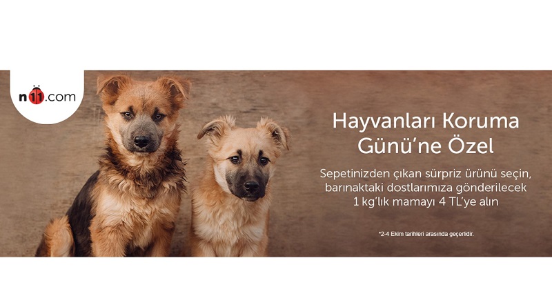 n11.com’dan '4 Ekim Hayvanları Koruma Günü’ne' Özel Kampanya