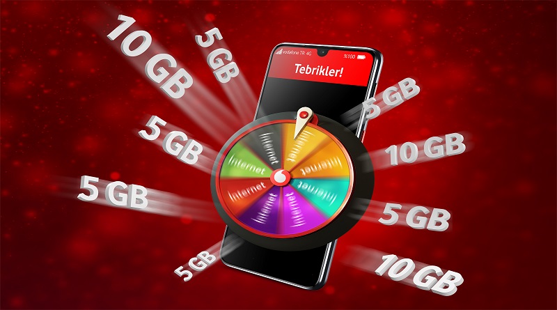 Vodafone'dan 6 ay boyunca hediye internet