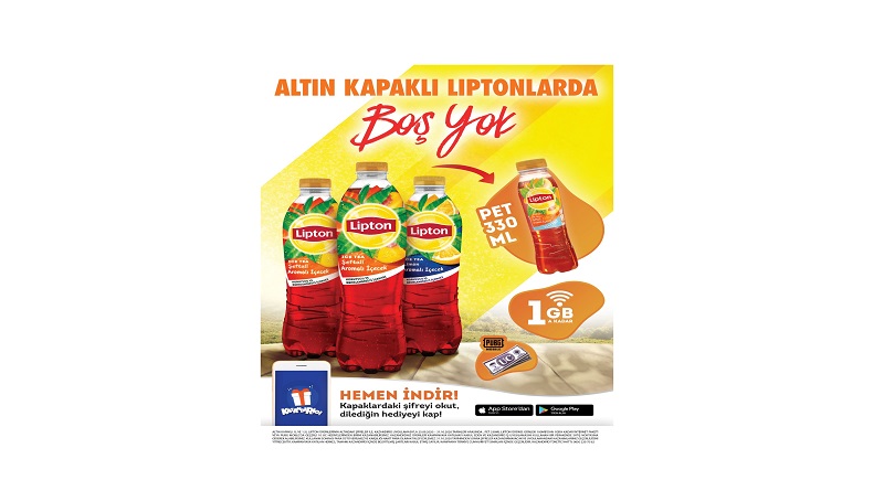 Lipton Ice Tea’de boş yok internet var!