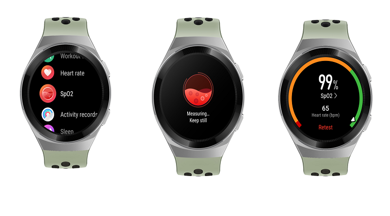 Bu HUAWEI Watch 'Kan Oksijen Doygunluğu (SpO2) ölçümü' yapıyor