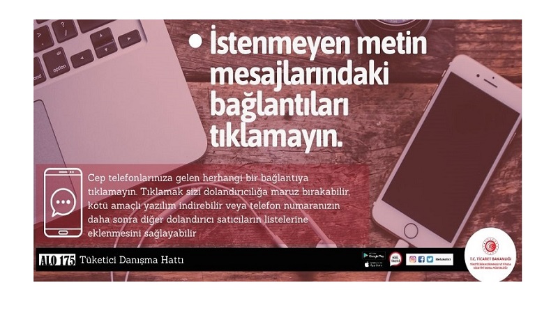TÜKETİCİLER: Çok Önemli - Telefonunuza gelen mesajlardaki bağlantılara...
