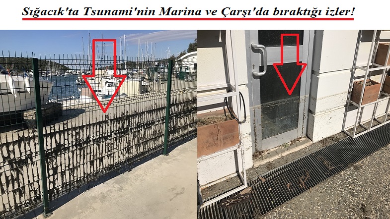 YENİ: Tsunami'nin vurduğu Sığacık'tan son görüntüler...