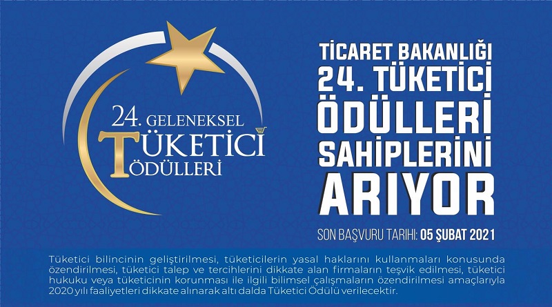 Ticaret Bakanlığı: 24. Geleneksel Tüketici Ödülleri sahiplerini arıyor