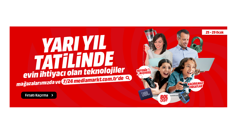 MediaMarkt’ın “Yarı Yıl Tatili” kampanyası devam ediyor