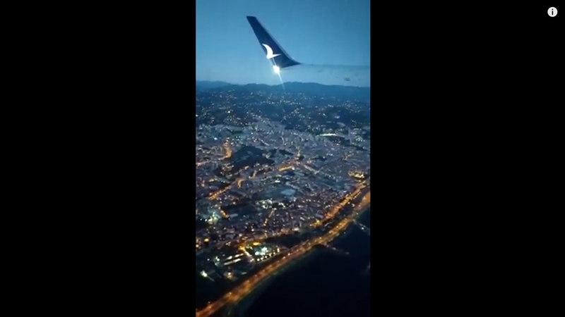 Hiç Trabzon’u gece havadan izlediniz mi?