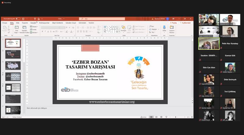 Ezber Bozan Tasarım Yarışması’na ilgi büyük