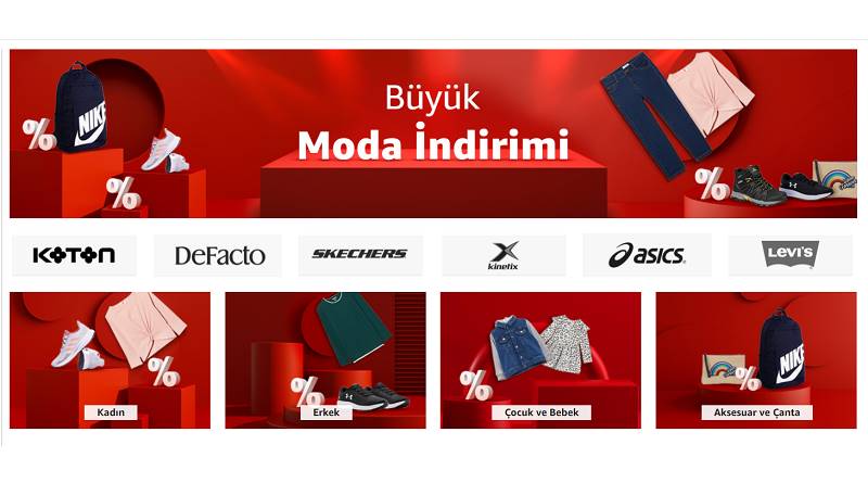 Amazon'da Büyük Moda İndirimi başladı