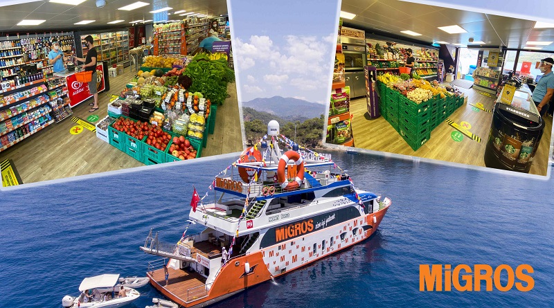 Tam Donanımlı Yüzen Mağazası - Migros Deniz Market!