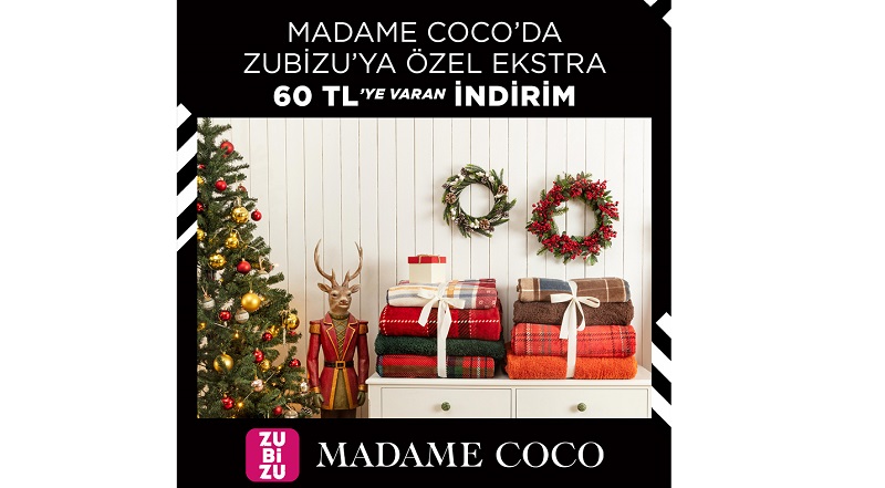 Madame Coco’da ZUBİZU Üyelerine Özel 60 TL İndirim Fırsatı!