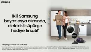 Samsung'dan ikili beyaz eşya alımlarınızda elektrikli süpürge hediye