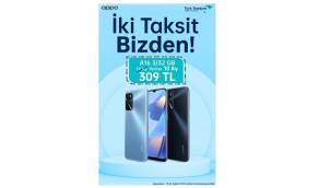 OPPO A16'da İki Taksit Türk Telekom'dan Hediye