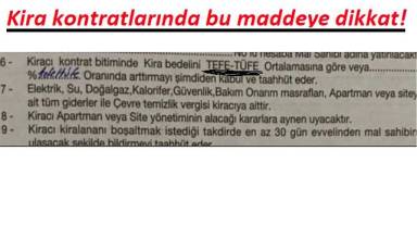 KİRACILAR ''Paniğe kapılmayın - Bu madde geçersiz''