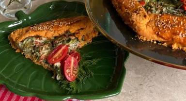 Glutensiz beslenmesi gereken hamur işi meraklıları için Kış sebzeli galette