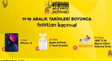 Sahibinden'nin İkinci El Alışveriş Festivali başladı!