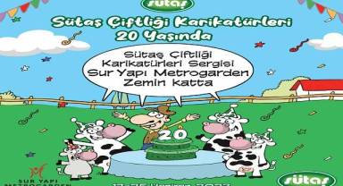 Sütaş Çiftliği Karikatürleri Sergisi 17-25 Haziran’da Sur Yapı Metrogarden’da