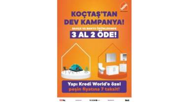 Koçtaş'tan banyo ve bahçe mobilyalarında 3 al 2 öde kampanyası!
