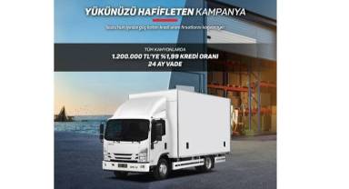 Anadolu Isuzu’dan yük hafifleten kampanya