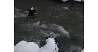 Kışın böyle çalışıyorlar!