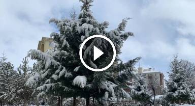 Ankara'dan kar görüntüleri - VİDEO!